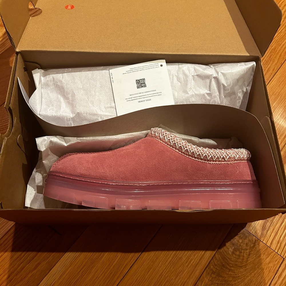 Pink Tasman Clear Bottom Uggs